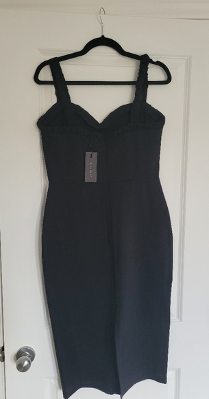 NWT Dynamite Black Midi Dress - Picture 8 of 11
